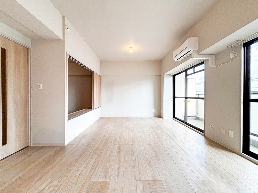 施工後のリビング内装